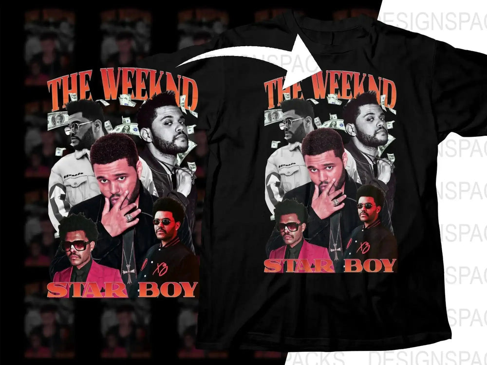 Star Boy The Weeknd Bootleg Png Digital Download
