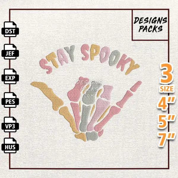 Stay Spooky Halloween Embroidery Design