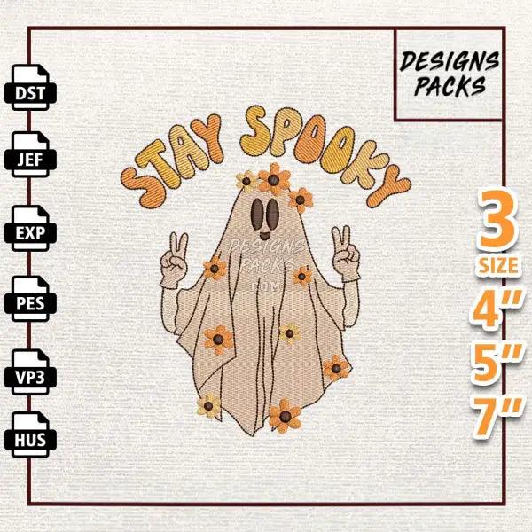 Stay Spooky Halloween Embroidery Design