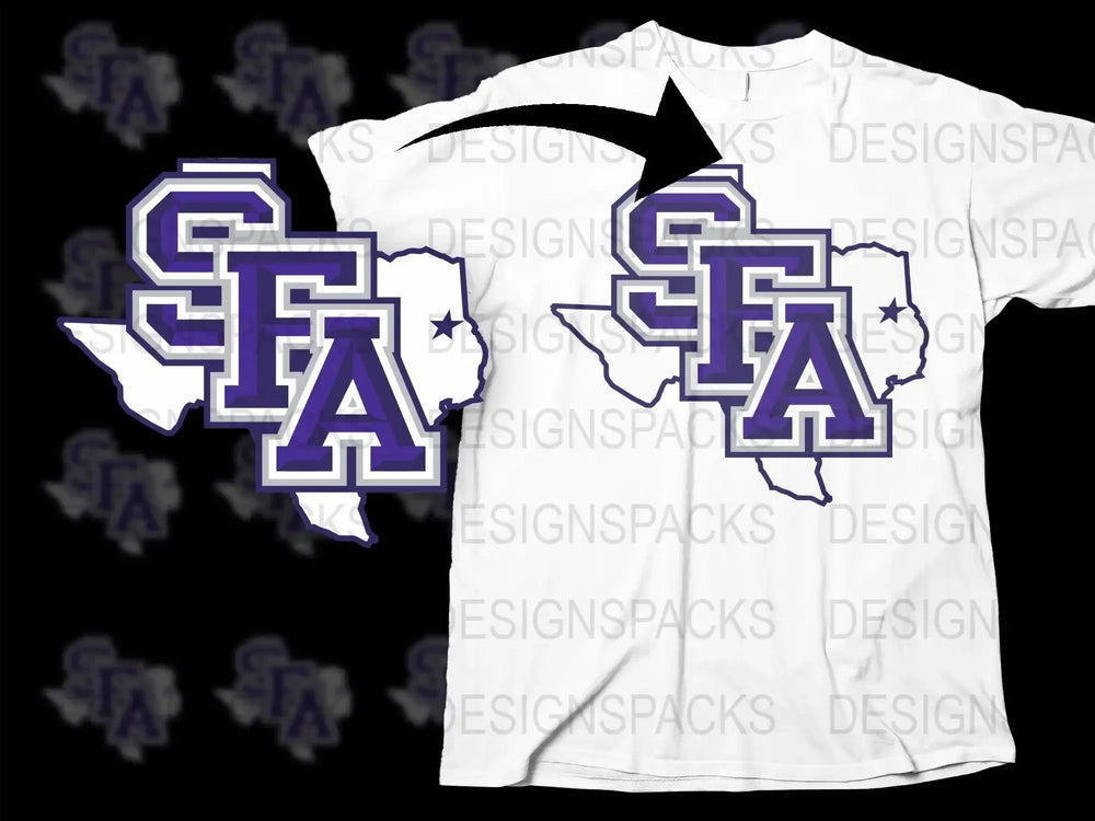 Stephen F College Football Png Digital Download