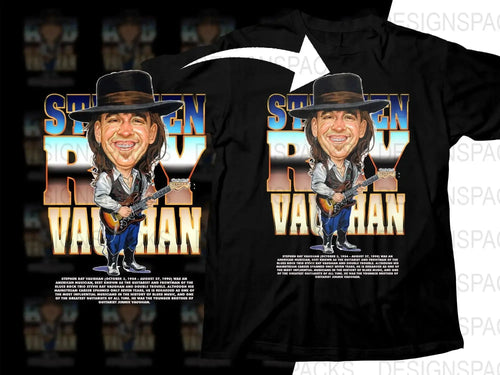 Stephen Ray Vaughan Caricature Png Digital Download