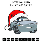 Sterling Cars Christmas Embroidery Design