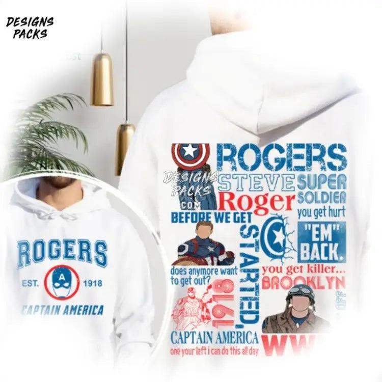 Steve Rogers 1918 Double - Sided Captain America Png Design