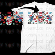 Festive Holiday T-Shirt, Cute Cartoon Characters, Christmas Gift, Colorful Graphic Tee, Men Women Kids Sizes Available