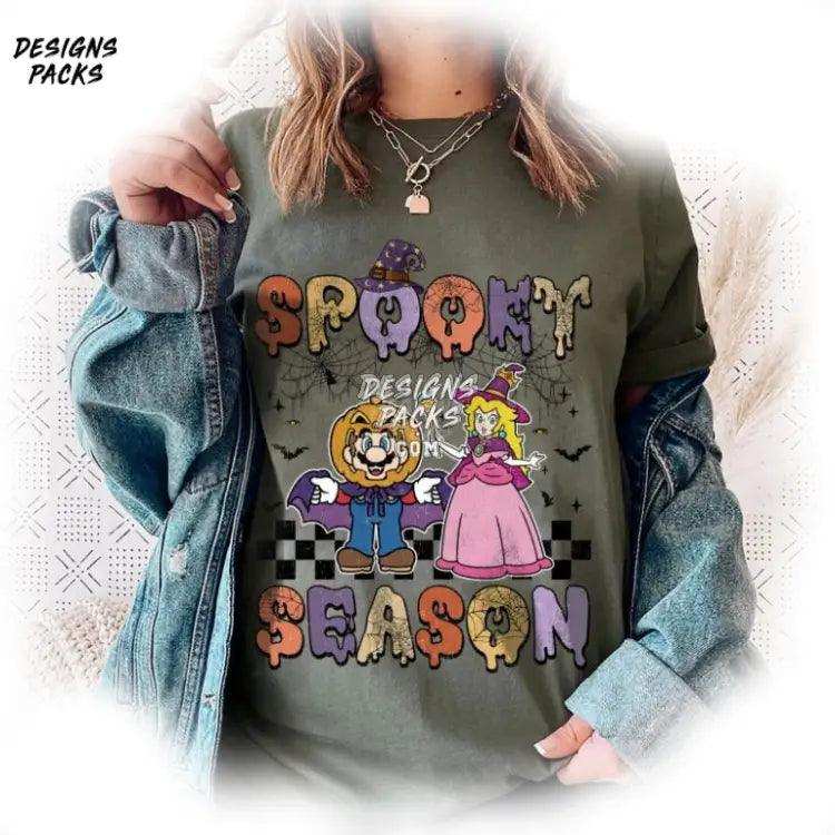 Stitch And Angle Halloween Party Cartoon Spooky Season Png Design