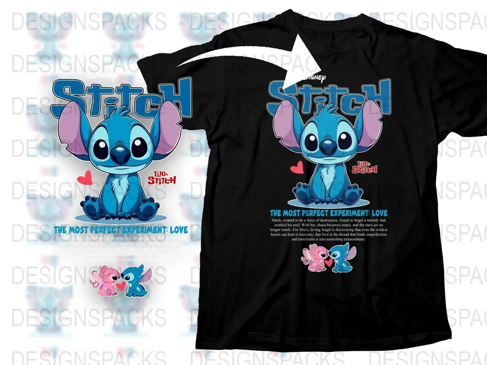 Stitch The Most Perfect Experiment Love Png Digital Download
