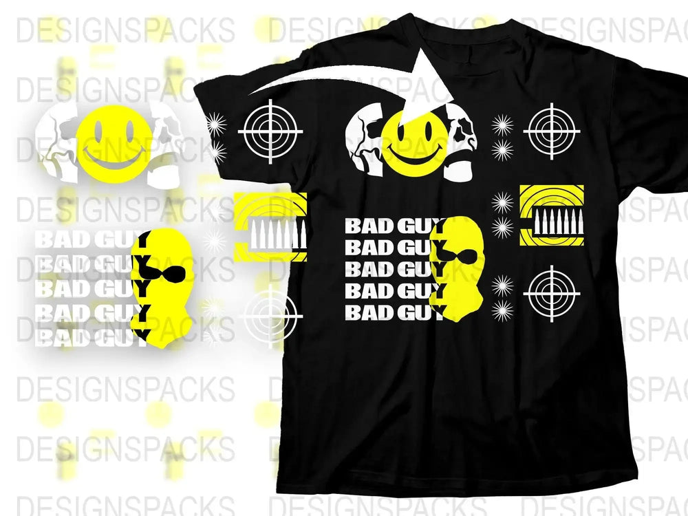 Streetwear Bad Guy Png Digital Download