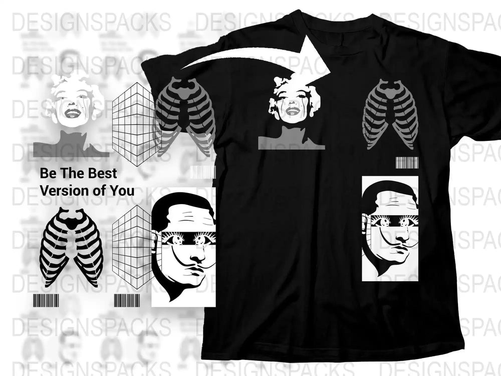 Streetwear Be the Best Version of You Png Digital Download