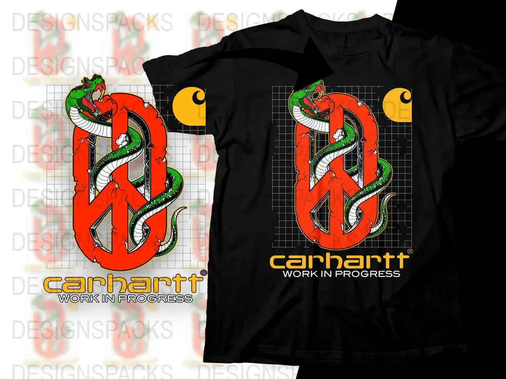 Streetwear Brand Bold Design with Green Serpent Graphic Png Digital Download