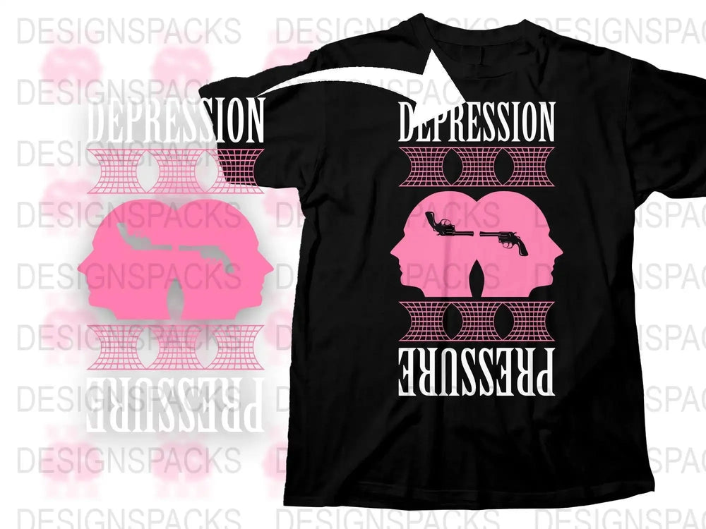 Streetwear Depression Pressure Png Digital Download