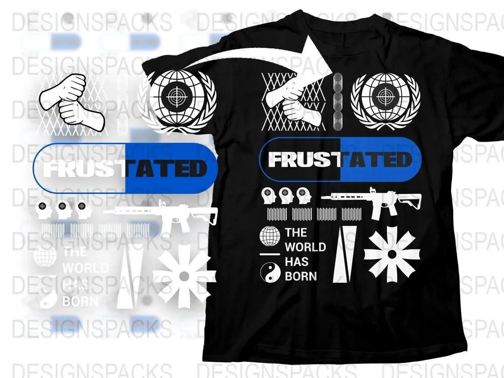 Streetwear Frustated Png Digital Download