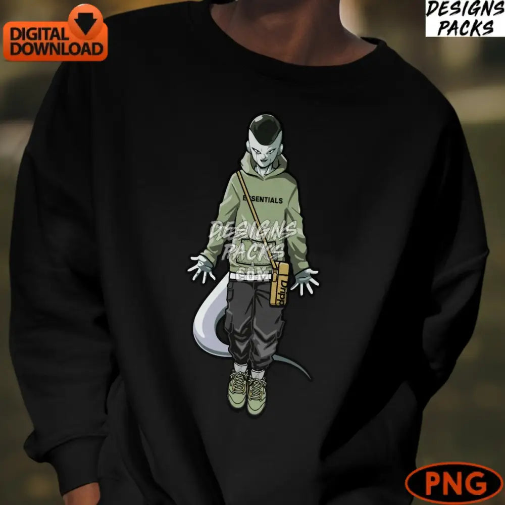 Streetwear Ghost Character Digital Art Cool Phantom Graphic Png Instant Download
