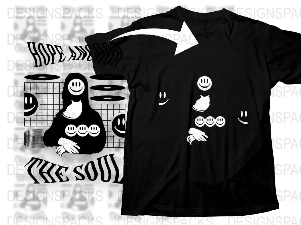 Streetwear Hope Anchor the Soul Png Digital Download