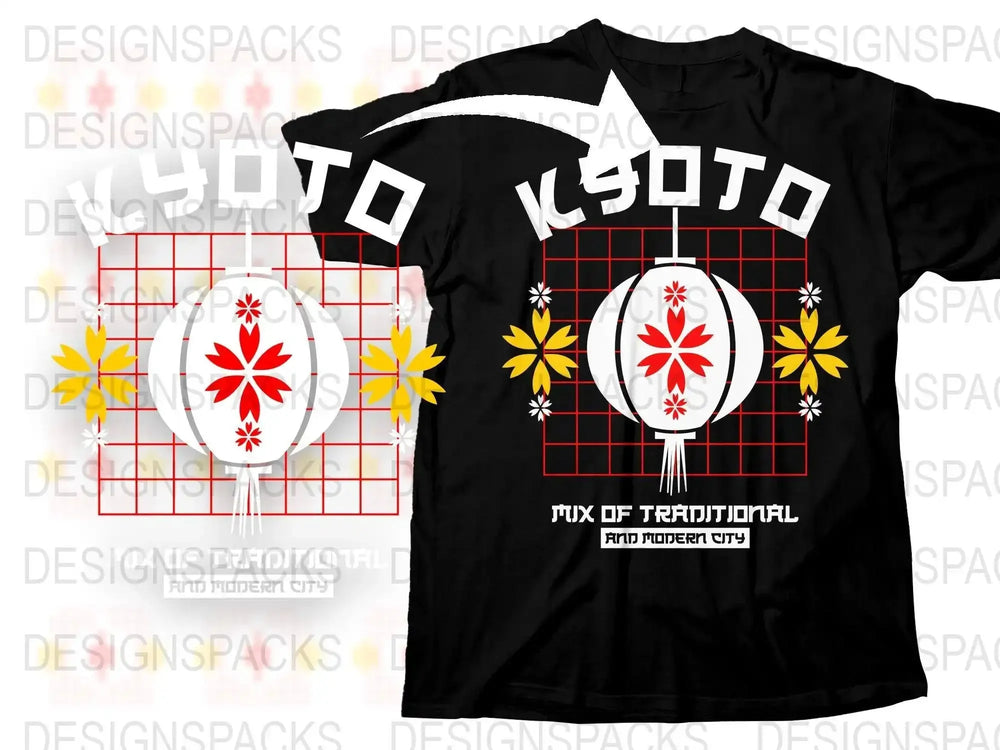 Streetwear Kyoto Mix Traditional and Modern Png Digital Download