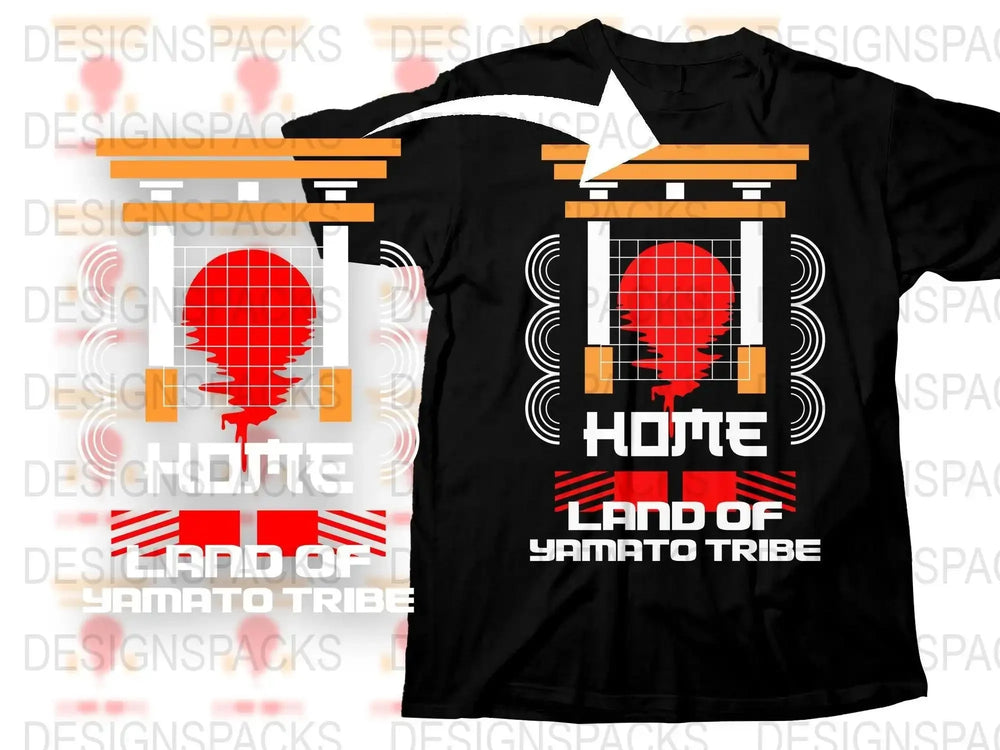 Streetwear Land of Yamato Tribe Png Digital Download