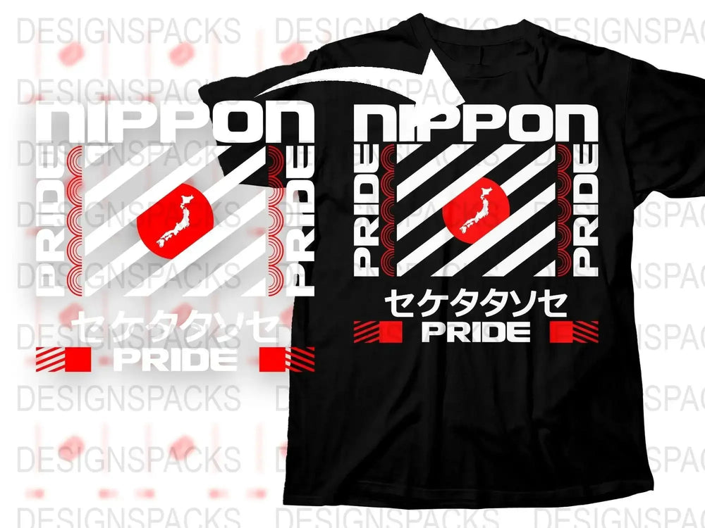 Streetwear Nippon Pride Png Digital Download