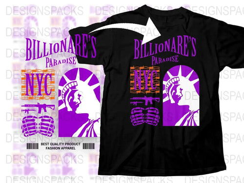 Streetwear NYC Billionares Paradise Png Digital Download