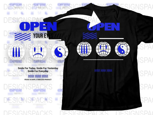 Streetwear Open Your Eyes Png Digital Download