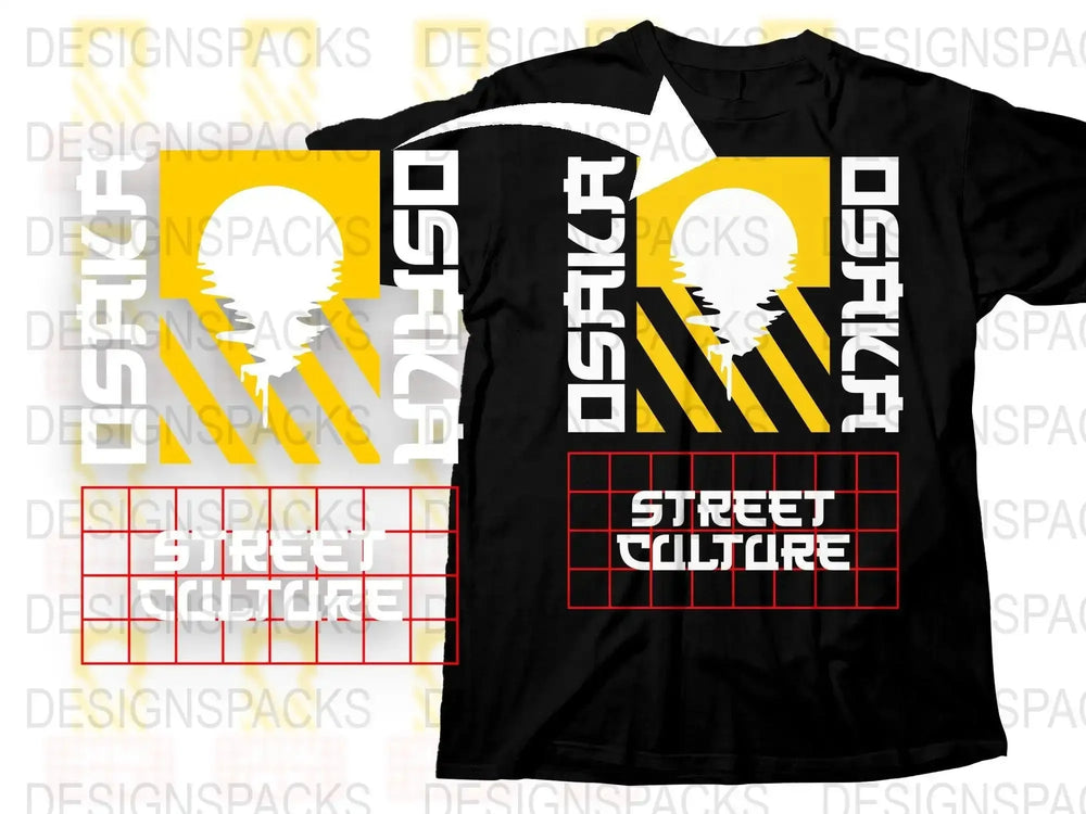 Streetwear Osaka Street Culture Png Digital Download