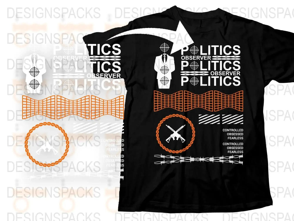 Streetwear Politics Observer Png Digital Download