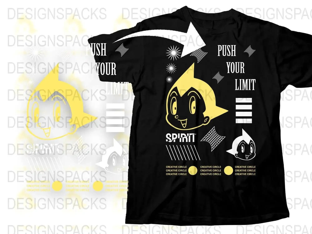 Streetwear Push Your Limit Png Digital Download
