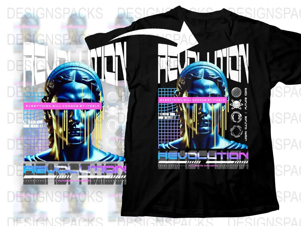 Streetwear Revolution Back Png Digital Download