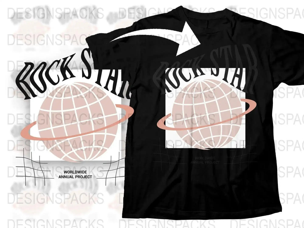 Streetwear Rock Star Png Digital Download