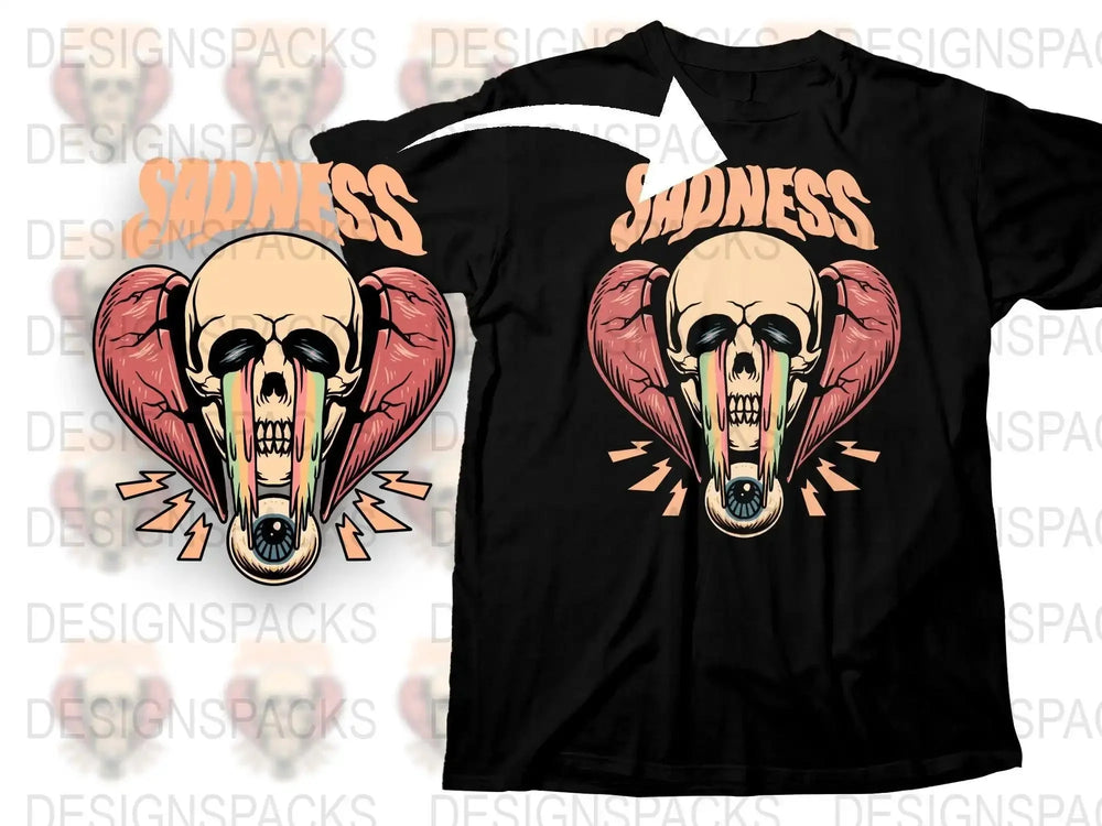 Streetwear sadness Png Digital Download