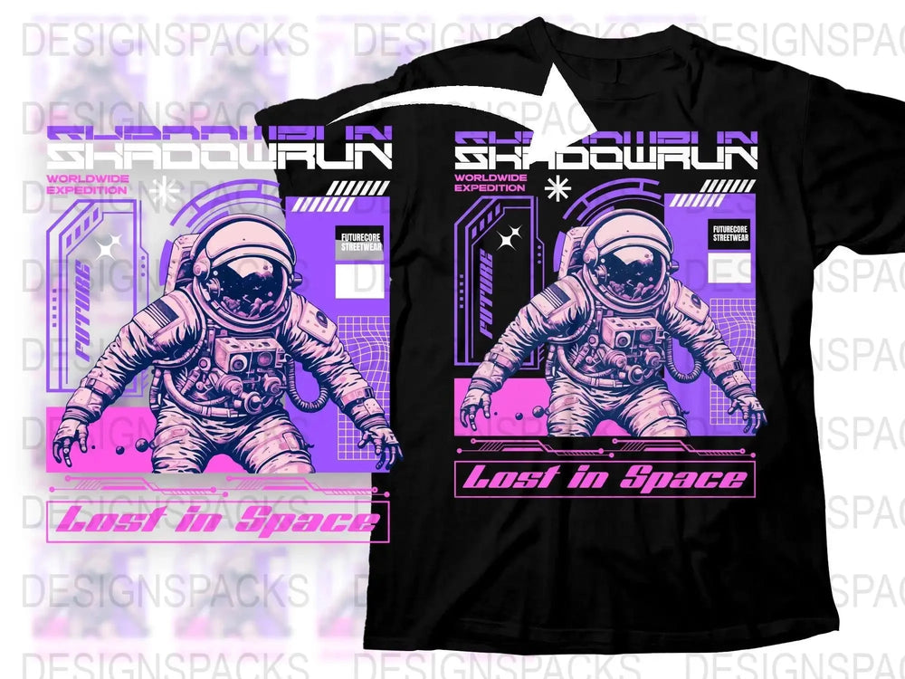 Streetwear Shadowrun Back Png Digital Download
