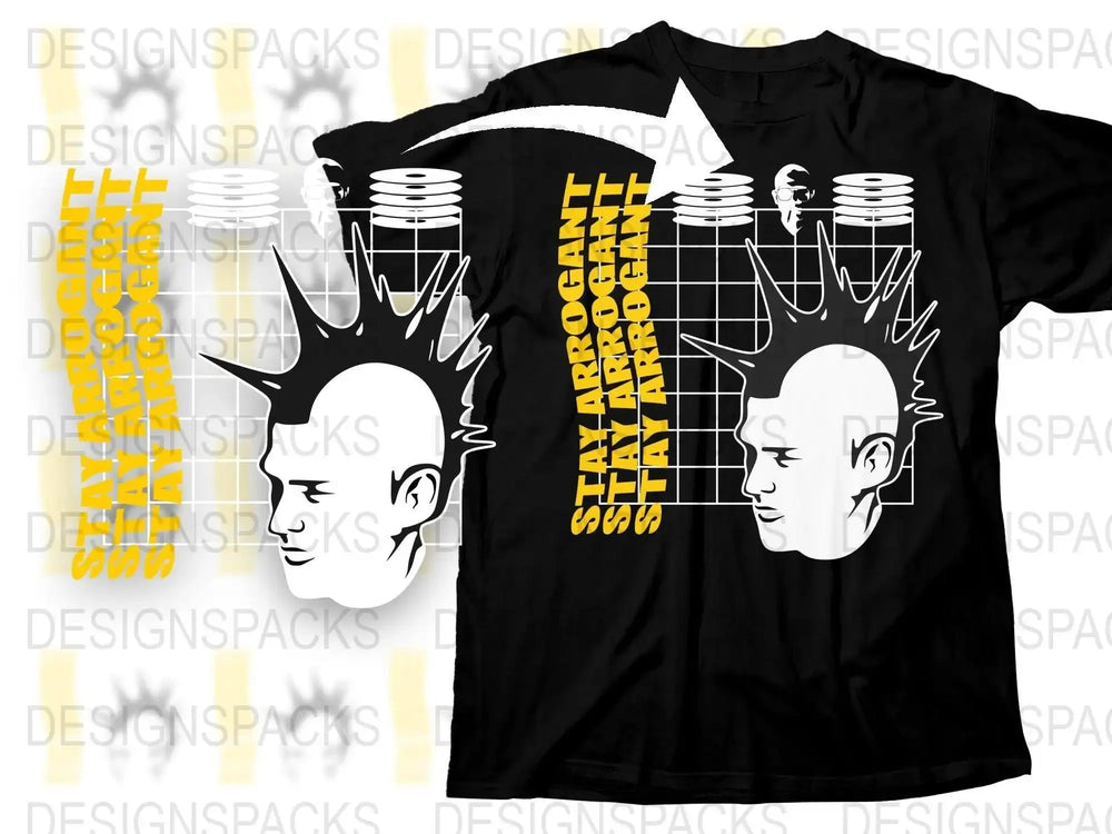 Streetwear Stay Arrogant Png Digital Download
