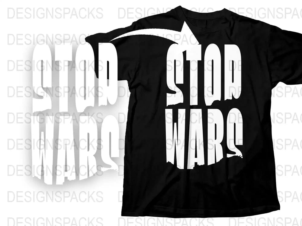 Streetwear Stop Wars Front Png Digital Download