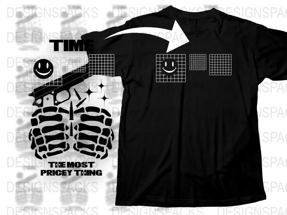 Streetwear Time the Most Pricey Thing Png Digital Download