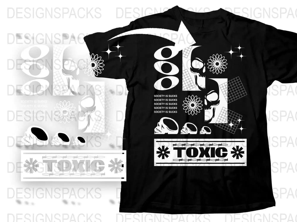 Streetwear Toxic Png Digital Download
