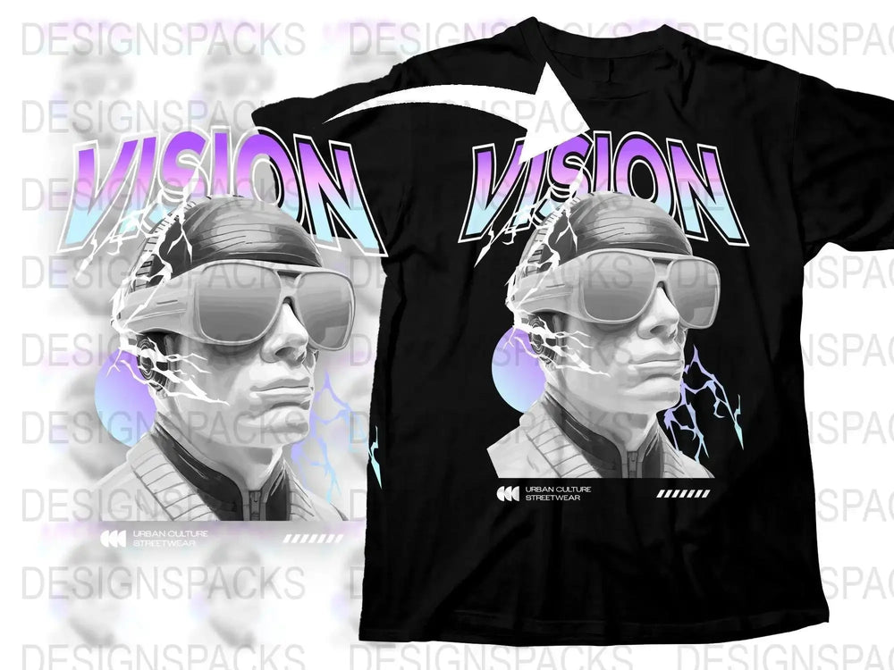 Streetwear Vision Back Png Digital Download