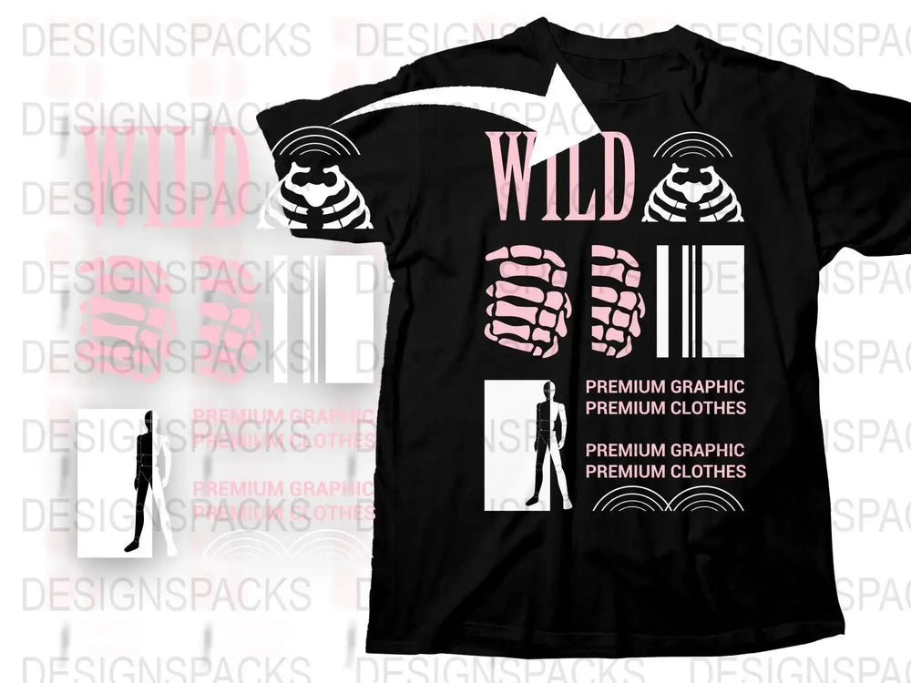 Streetwear Wild Png Digital Download