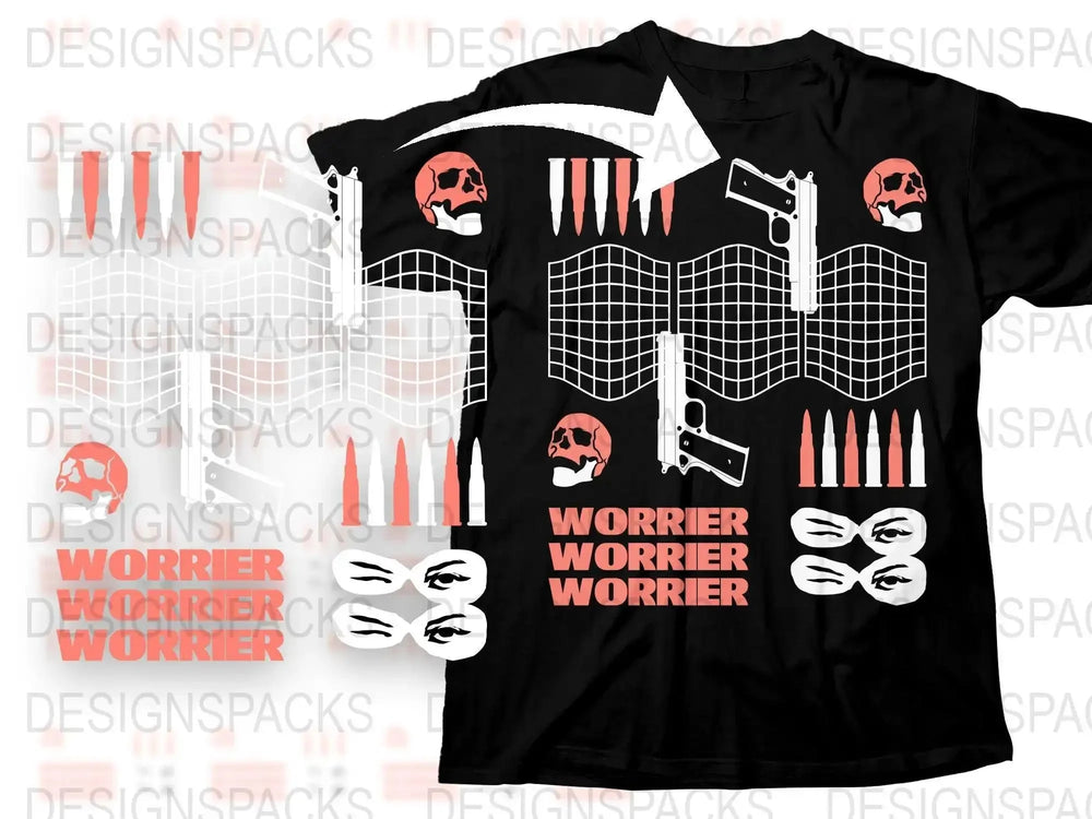 Streetwear Worrier Png Digital Download
