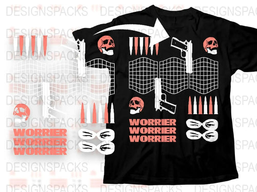 Streetwear Worrier Png Digital Download