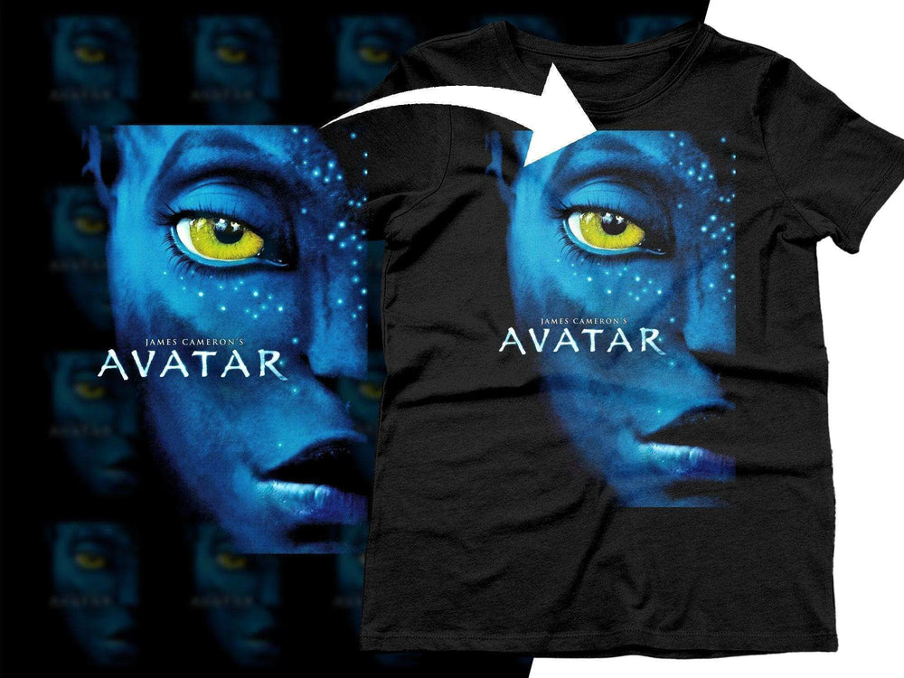 Striking James Cameron's Avatar Eye Halftone Png Digital Download