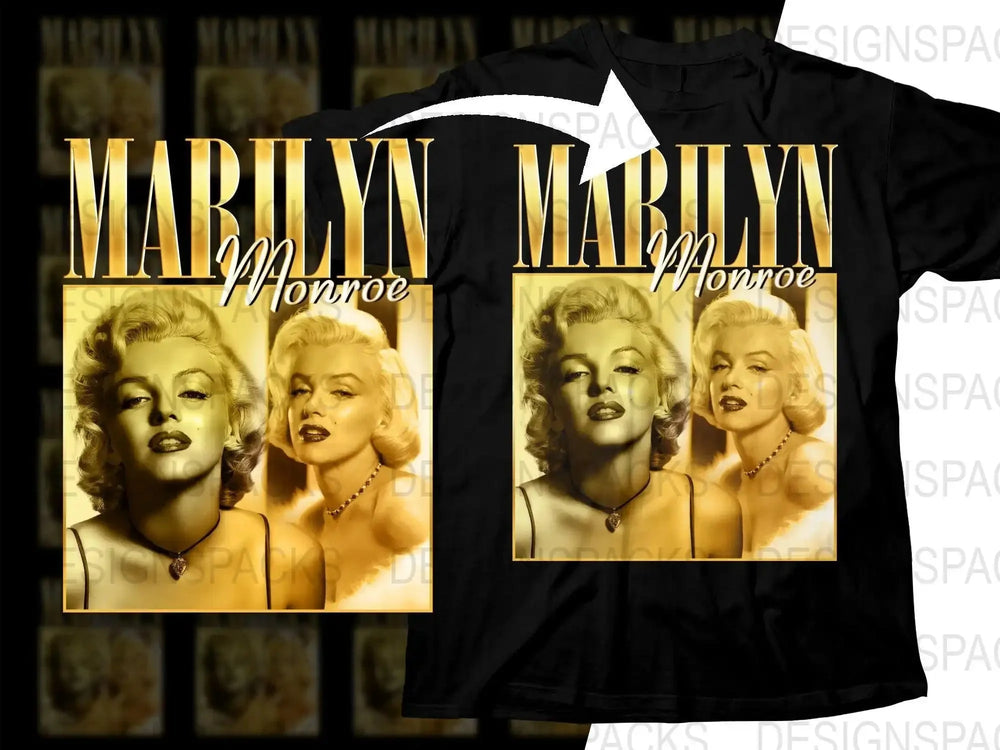 Stunning Marilyn Monroe Dual Portrait Png Digital Download