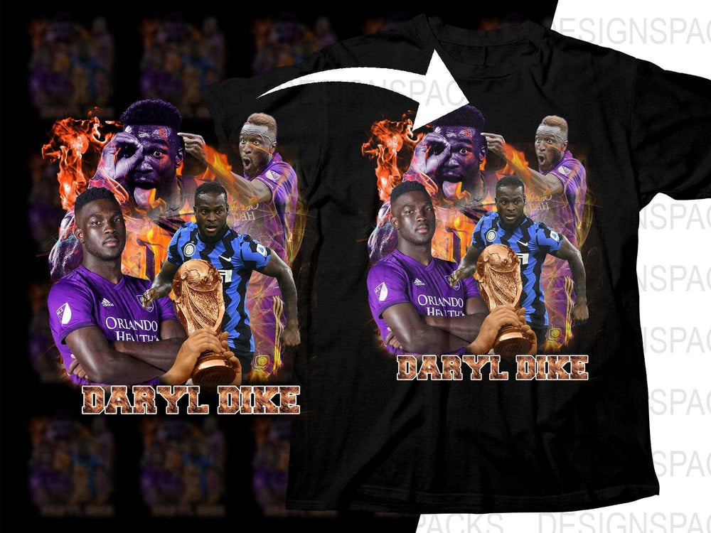 Stunning Soccer Graphic Featuring Daryl Dike Soccer Png Digital Download