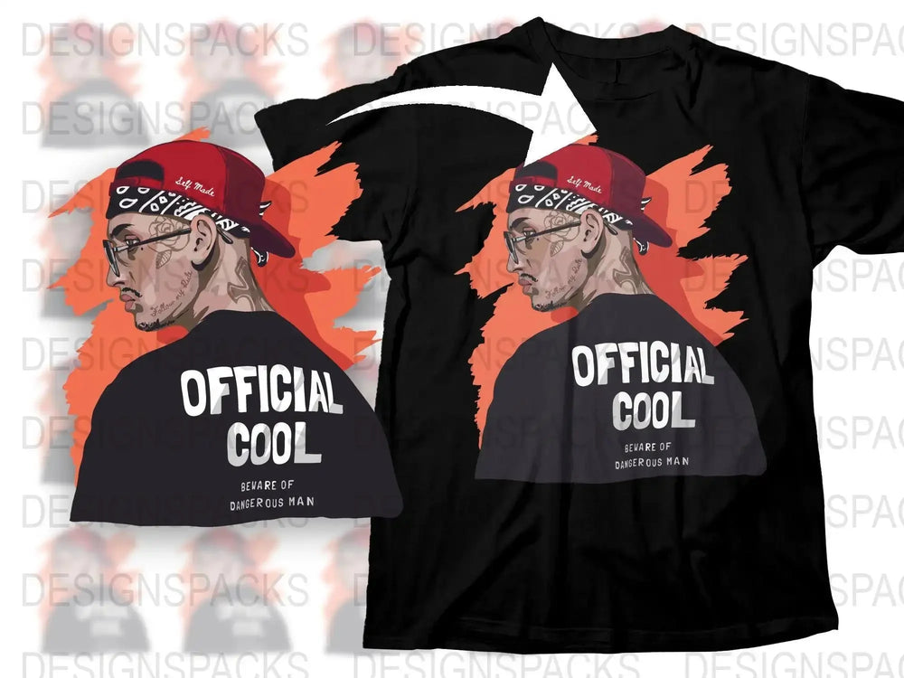 Stylish Artistic Design Official Cool Red Png Digital Download
