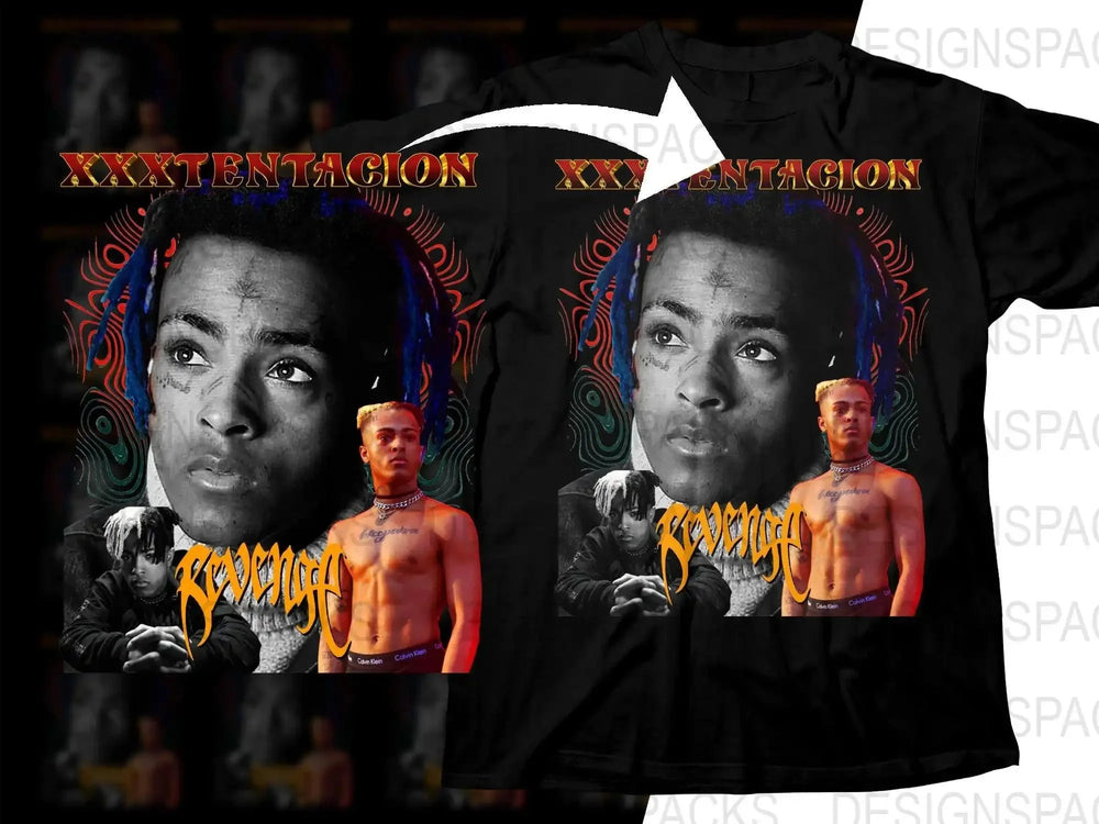 Stylish Artistic XXXTentacion Tribute Png Digital Download
