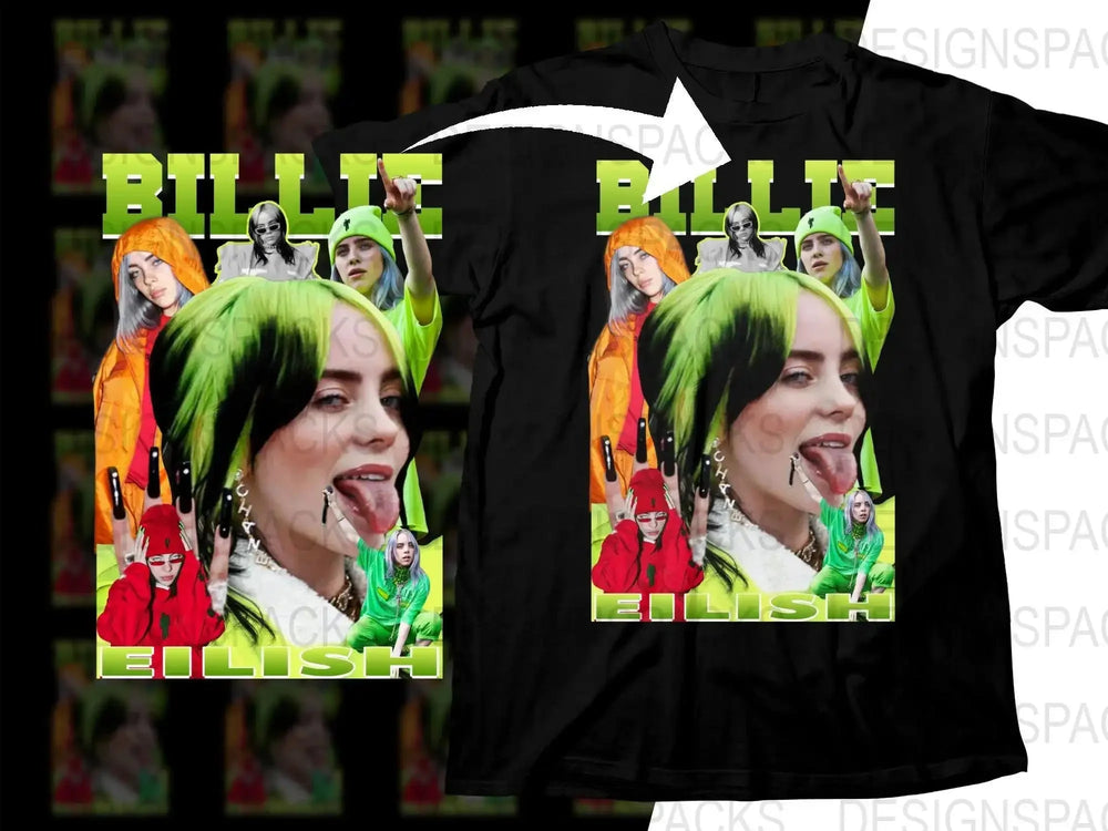 Stylish Billie Eilish Bootleg Png Digital Download