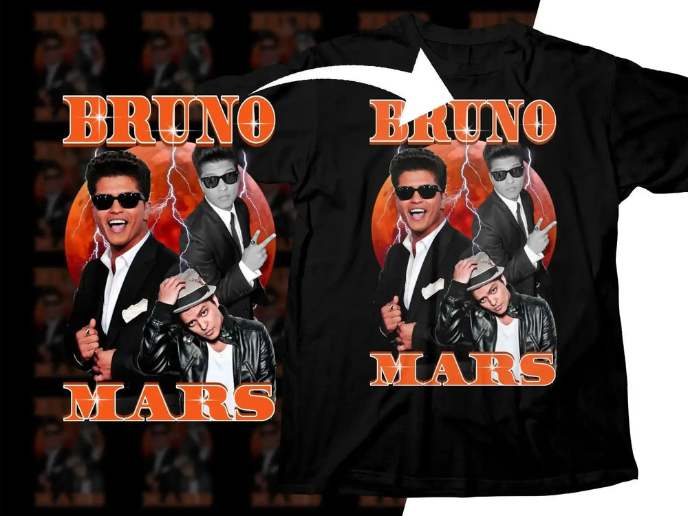 Stylish Bruno Mars Unisex Png Digital Download