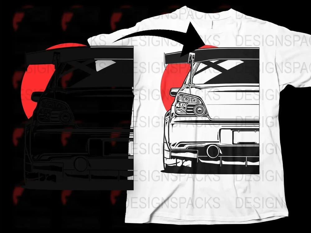 Stylish Car with Red Accent Png Digital Download
