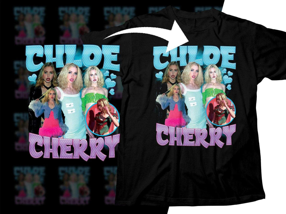 Stylish Chloe Cherry Bootleg Print Graphic Png Digital Download