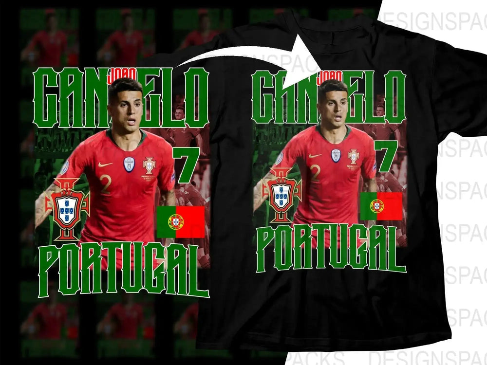 Stylish Portugal Soccer João Cancelo Soccer Png Digital Download