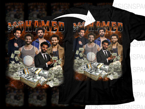 Stylish Salah Mohamed Money and Fame Soccer Png Digital Download