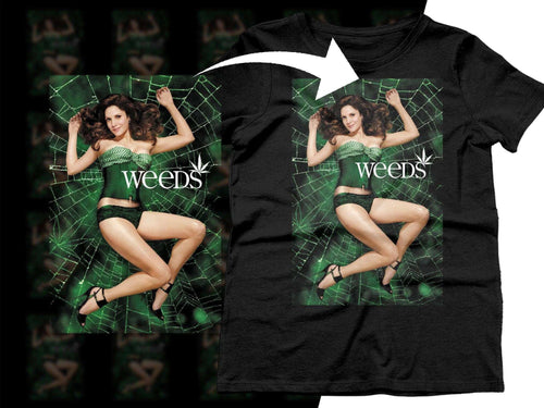 Stylish Weeds Spider Web Green Halftone Png Digital Download