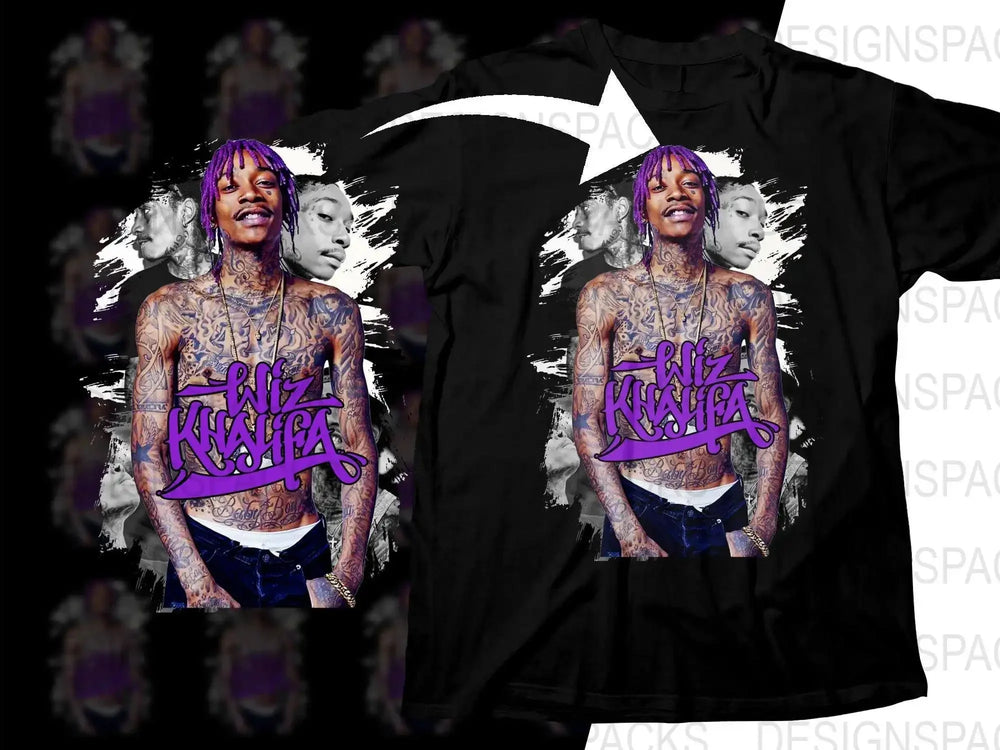 Stylish Wiz Khalifa Graphic Design Png Digital Download